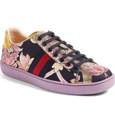 gucci ace floral sneakers|gucci ace studded sneakers.